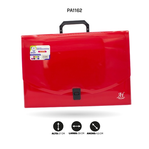 [PA1162] MALETIN AHROYAL PORTADOCUMENTOS  EXTRA OFICIO  27x39x4,5 cms de ancho POLICOBER [PAC4093-1162]