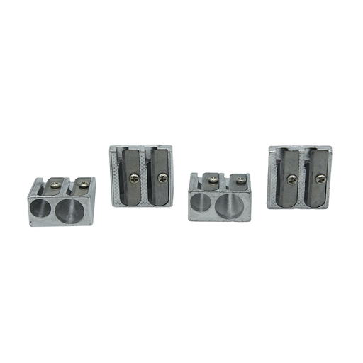 [PA1537] SACAPUNTA METALICO DOBLE MOR DISPLAY X 12 UND [PAC70233-1537-PAC70233-PAC10002]