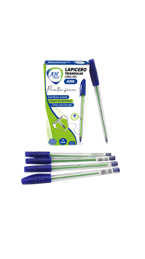 [PA2049] BOLIGRAFO AH ROYAL LINEA GEL 0.7 TRIANGULAR AZUL [PAC70196][PAC2049] DISPLAY X 12
