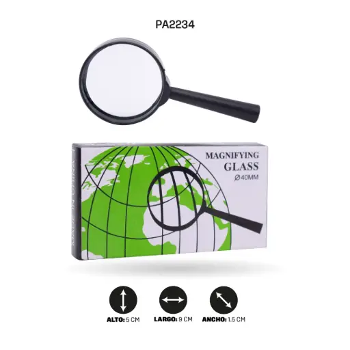 [PA2234] LUPA 40 MM VIDRIO [PAC3252-2234]