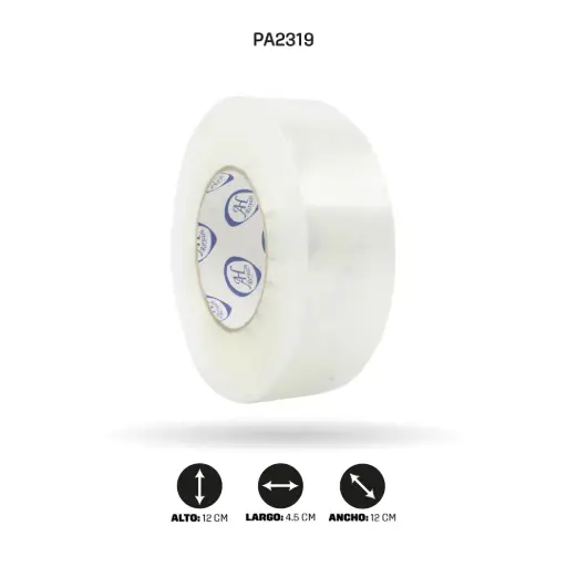 [PA2319] CINTA AMARILLA - BLANCA  45 mm x  45 mic x 145 mts [PAC90048-2319][PAC3661]