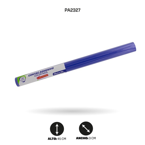 PAPEL CONTAC AH ROYAL AZUL DE 3 mts x 45 cms  [PAC20396-2327]