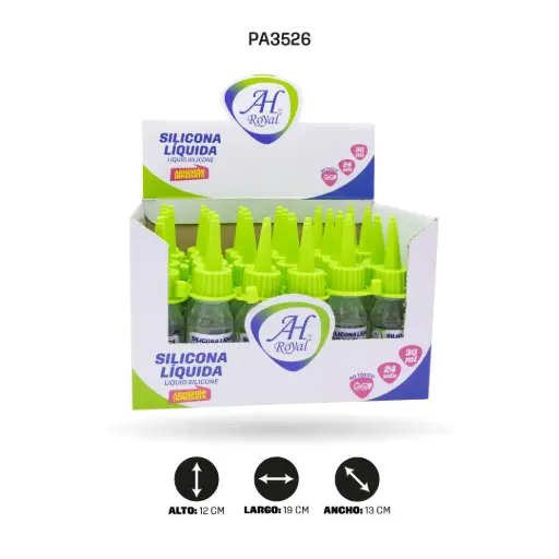 [PA3526] SILICONA AH ROYAL LIQUIDA X 30ML DISPLAY X24 [PAC50197-3526]