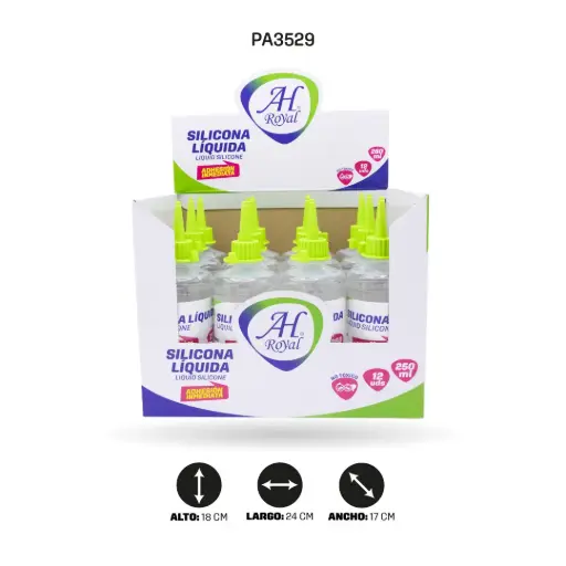 [PA3529] SILICONA AH ROYAL LIQUIDA X 250 ML DISPLAY X12 [PAC50200-3529]