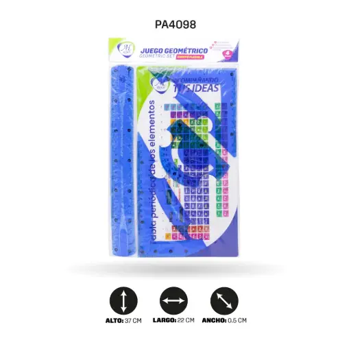 [PA4098] JUEGO GEOMÉTRICO AH ROYAL SILICONADO GRANDE  [PAC3267-4098]