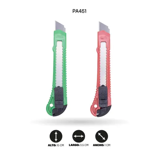 BISTURI GRANDE DISPLEY X 24 UND BOLSA INDIVIDUAL [PAC2390-FT-87-451]