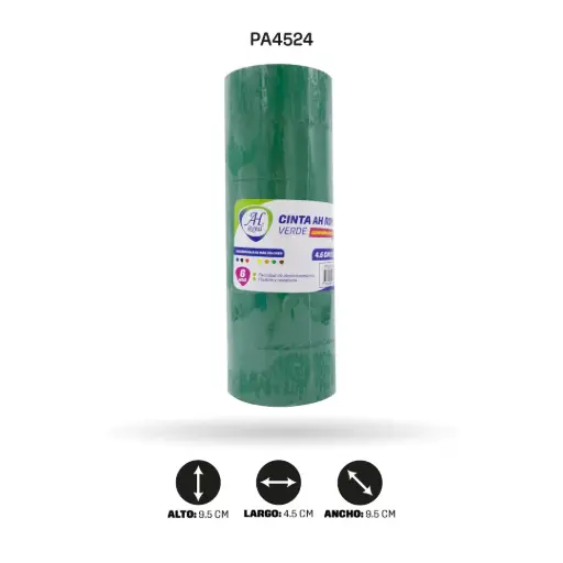 [PA4524] CINTA AH ROYAL VERDE  4.5 cm x 36 mts (SET X 6 UND) [PAC2121]
