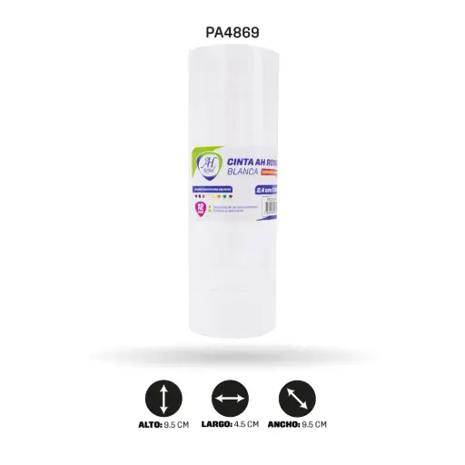 [PA4869] CINTA AH ROYAL BLANCA 2.4 cm x 36 mts (SET X 12 UND) [PAC2130-4869]