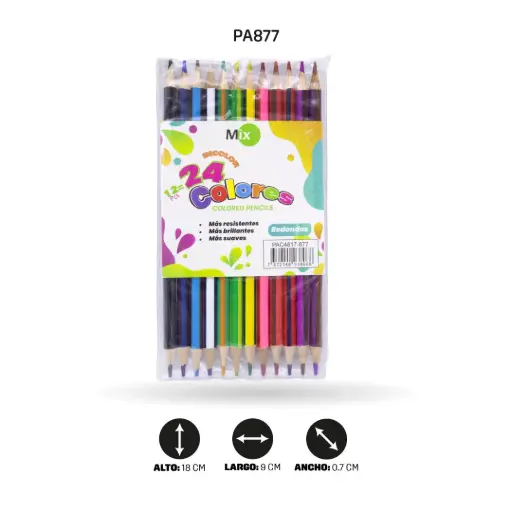 COLOR MIX DOBLE PUNTA EN BLISTER DE VINILO [PAC2020-PAC4817]
