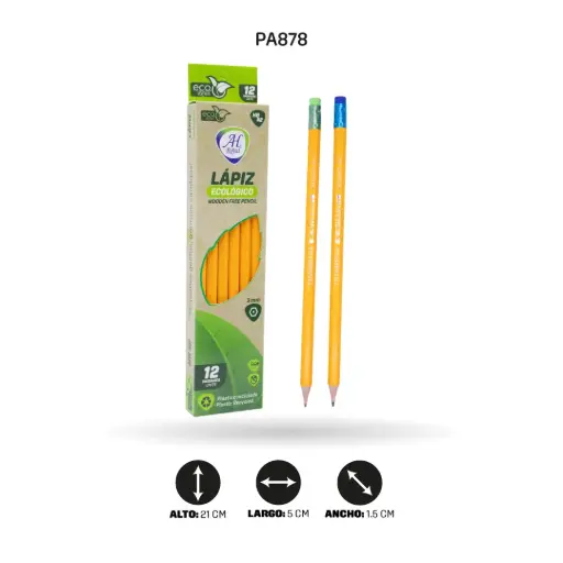 LAPIZ AH ROYAL ECOLOGICO AMARILLO HB2 X1 []