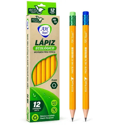 [PA878U] LAPIZ AH ROYAL ECOLOGICO AMARILLO HB2 X1 []