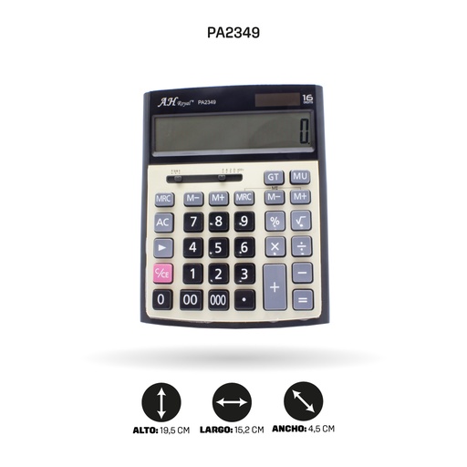 CALCULADORA AH ROYAL BM-26V [PAC3594]