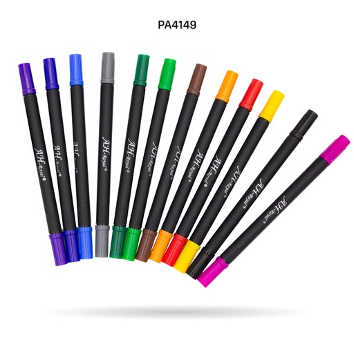 [PA4149] MARCADOR A+H ROYAL MULTITRAZO DOBLE PUNTA SET X 12 UNDS [PAC3582]