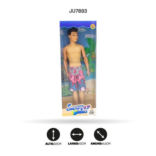 [JU7893] MUCHACHO DE PLAYA DE 11.5 PULGADAS [6638-A]