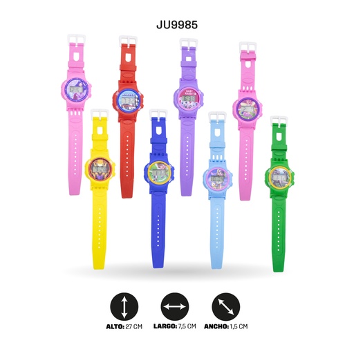 [JU9985] RELOJ DIGITAL COLORES SURTIDOS  CON ESTAMPADO [CX333]