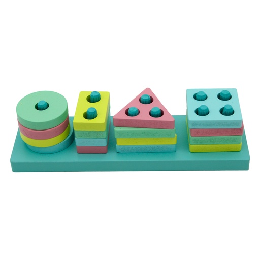 [JU10013] JUEGO DIDACTICO FIGURAS GEOMETRICAS EN COLORES PASTEL (8707) [1970-149]