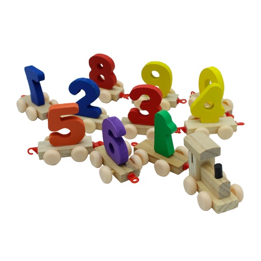 [JU10017] TREN DE MADERA DIDACTICO CON NUMEROS [1970-152]