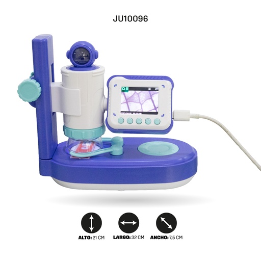 [JU10096] MICROSCOPIO CON PANTALLA  Y BASE [8809-1]