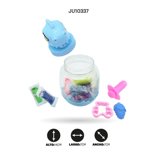 [JU10337] JUGUETE FIGURA DRAGON CON MOLDES Y ARCILLA [PAC3073]