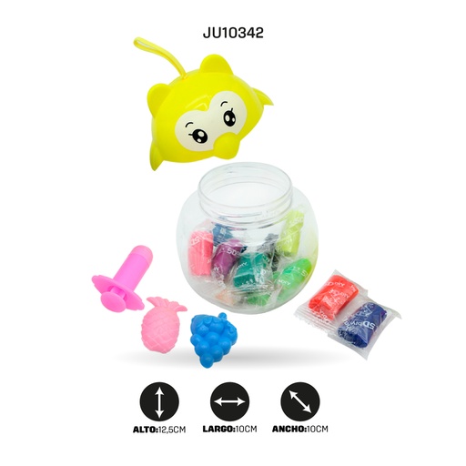 [JU10342] JUGUETE FIGURA PINGUINO CON MOLDES Y ARCILLA [PAC3078]