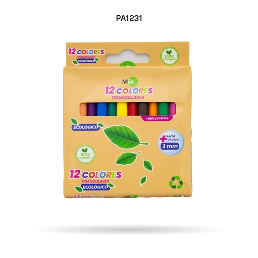 [PA1231] COLOR MIX CORTO 100% ECOLOGICO X12 UND (PAC3628) [PAC3628-1231-PAC3628]