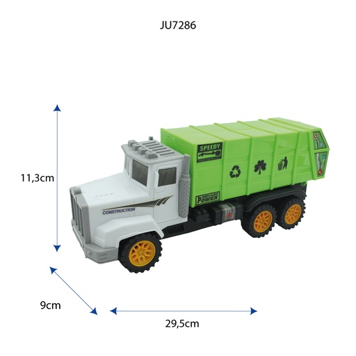 [JU7286] CARRO RECOLECTOR DE BASURA DE FRICCIÓN [2021E]