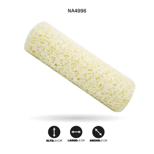 [NA4996] MALLA 24cm x 5y AMARILLO CREMA [PAC4975]