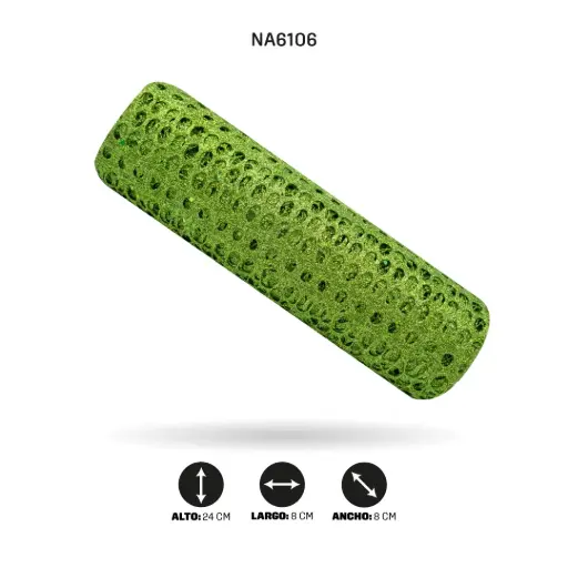 [NA6106] MALLA 24cm x 5y VERDE CÍTRICO BRILLANTE [PAC4990]