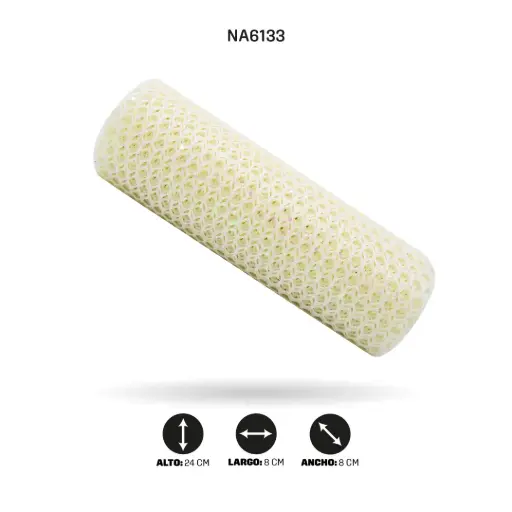 [NA6133] MALLA 24cm x 5y CREMA DORADO CLARO [PAC5040]