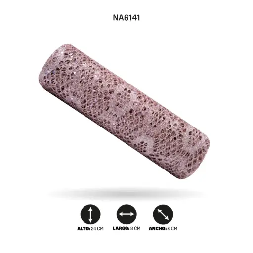 [NA6141] MALLA 24cm x 5y MALVA ROSADO [PAC5057]
