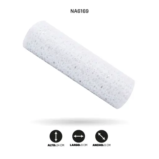 [NA6169] MALLA 24cm x 5y BLANCO TORNASOL [PAC5102]