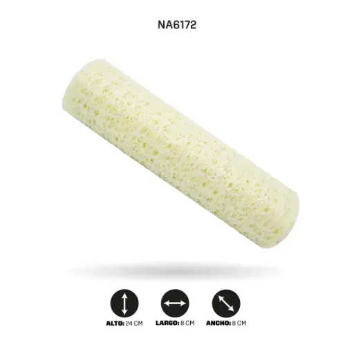 [NA6172] MALLA 24cm x 5Y CREMA PERLADO [PAC5105]