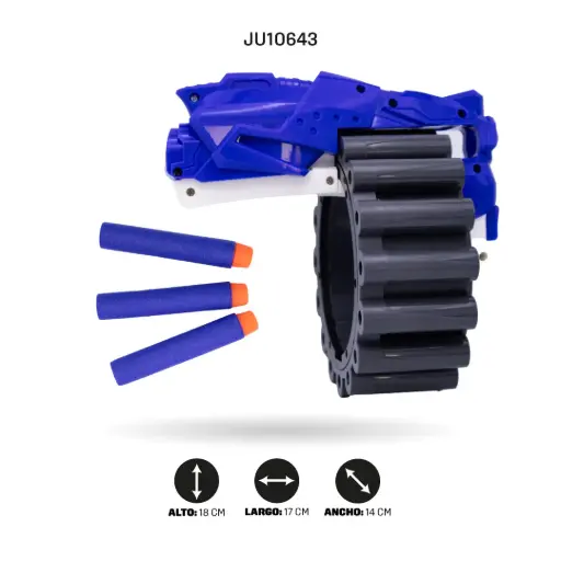 [JU10643] LANZADOR SEMIAUTOMATICO DE DARDOS SUAVES [AK-9228]