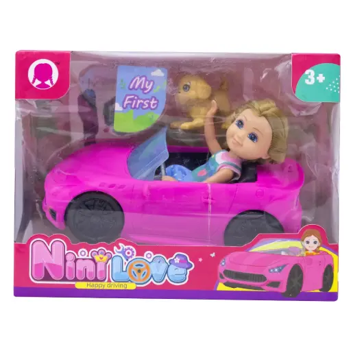 [JU10658] MUÑECA CON CARRO Y PERRO [55854]