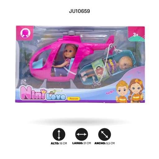 [JU10659] MUÑECA CON HELICÓPTERO DE RESCATE [55855]