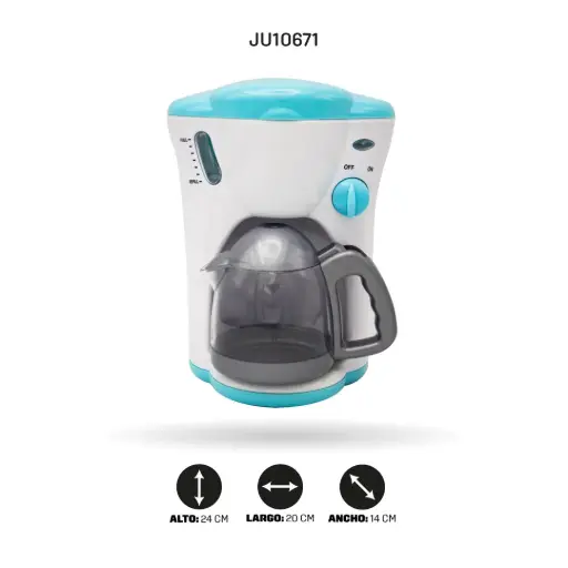 [JU10671] CAFETERA DE JUGUETE CON FUNCIONAMIENTO A BATERIA [3209B]