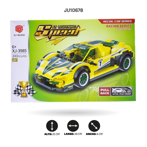 [JU10678] ARMA TODO FIGURA LAMBORGHINI X 243 PIEZAS [XJ-3985B]