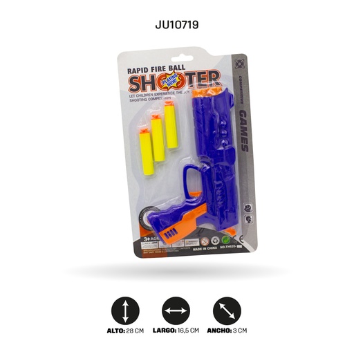 [JU10719] JUEGO DE PISTOLA CON DARDOS [TH620-8]