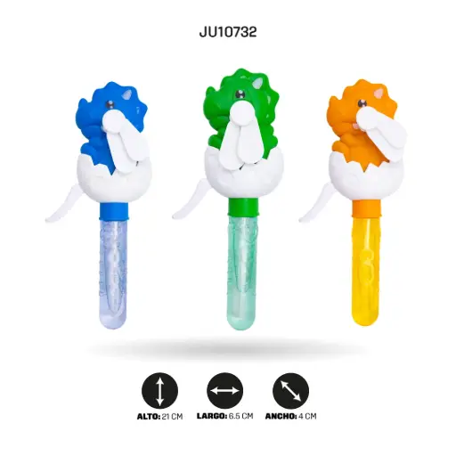 [JU10732] VENTILADOR DE BURBUJAS FIGURA HUEVO DE DINOSAURIO X12 UND [1188-146]