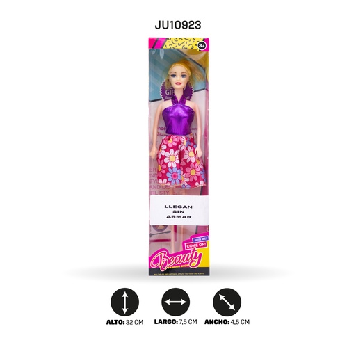 [JU10756] MUÑECA DE CUERPO VACÍO DE 11,5 PULGADAS SIN ACCESORIOS [AX456