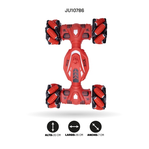 [JU10786] VEHICULO ACROBATICO CON FUNCIONES Y CARGADOR USB [CK918-17]