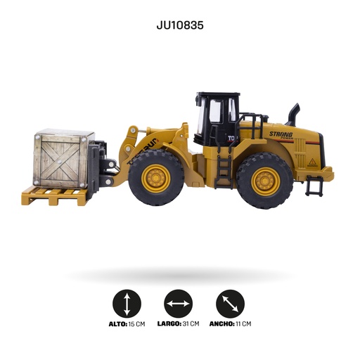 [JU10835] CARRETILLA ELEVADORA DE ALEACIÓN 1:40 [292H-49]