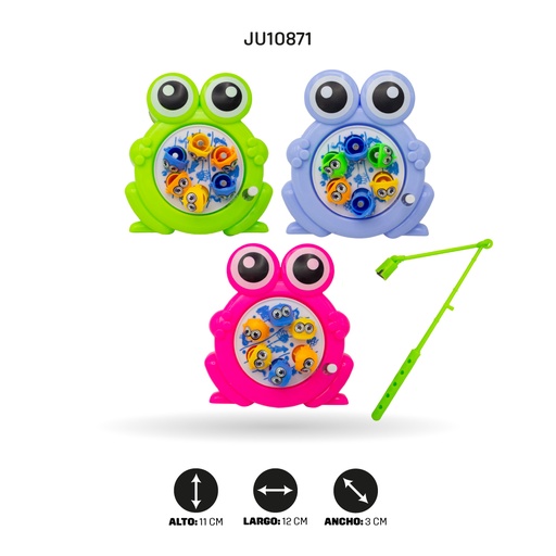 [JU10871] JUEGO DE PESCA  CON IMAN FIGURA SAPITO [81016C]