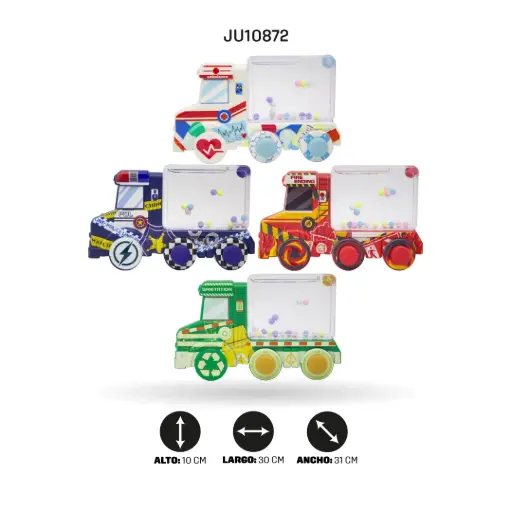 [JU10872] ATARI DE AGUA FIGURA VEHICULOS DE EMERGENCIA [6505-G24]