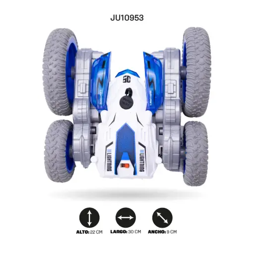 [JU10953] Carro Acrobático RC Stunt - con Control Remoto y cargador USB JU10953-DH666-78