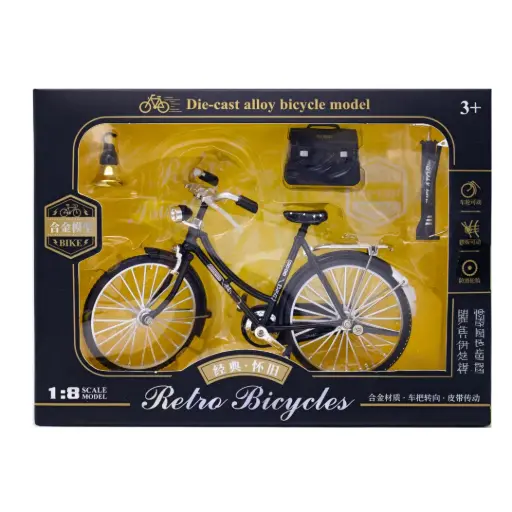 [JU11048] BICICLETA RETRO CON ACCESORIOS ESC. 1:8 [6699-2]