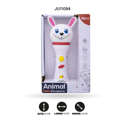 [JU11094] MICRÓFONO FIGURA CONEJO [MTK040-3]