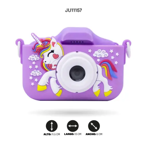 [JU11157] Cámara Digital Kids Pro  Fotos Reales con  Lente Única y cargador USB [X10S]
