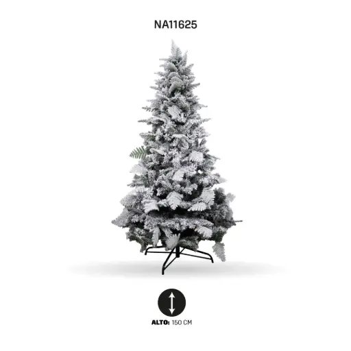 [NA11625] ARBOL DE NAVIDAD CON NIEVE E7013RF 150 CM/398T [PAC5589]