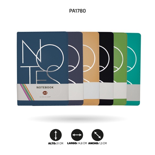 [PA1780] AGENDA NOTEBOOK  DE 100 HOJAS (25-80) [PAC4765]